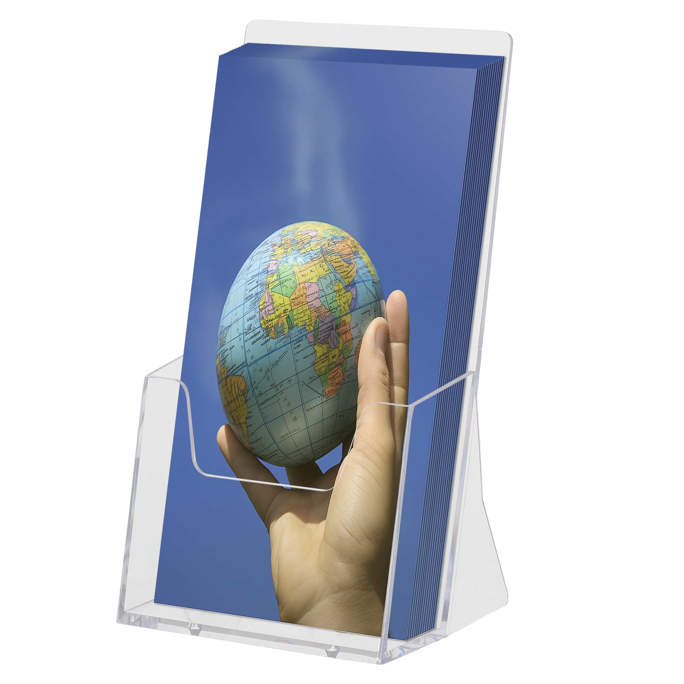 Akryl Brochureholder til bord - M65