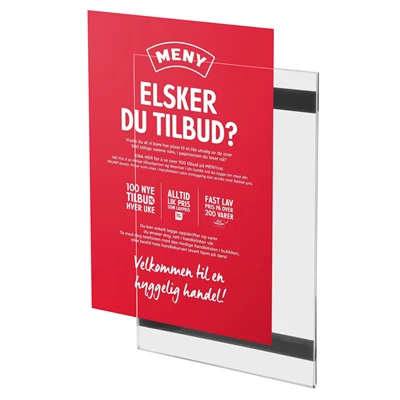 Akryl højformat magnetiske plakatholdere