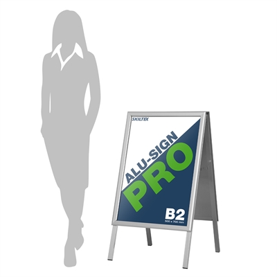 Gadeskilt B2 50 x 70 cm Alu-Sign Pro A-skilt