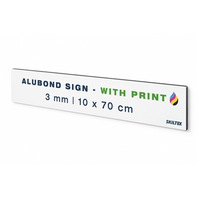 Alubond plade inkl. print | 3mm - 10x70 cm