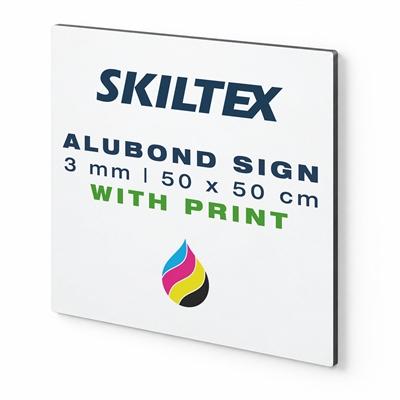 Alubond plade inkl. print | 3mm - 50x50 cm