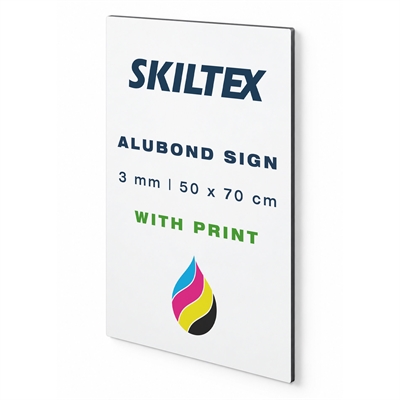 Alubond plade inkl. print | 3mm - 50x70 cm