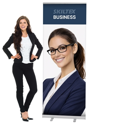 BUSINESS roll up banner inkl. print - 80 x 200 cm - Med hurtig levering