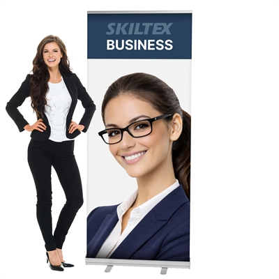 BUSINESS roll up banner inkl. print - 85 x 200 cm - Med express levering