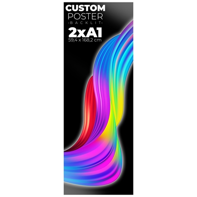 Backlight plakat til lysrammer - 59,4 x 168,2 cm ( 2xA1 )