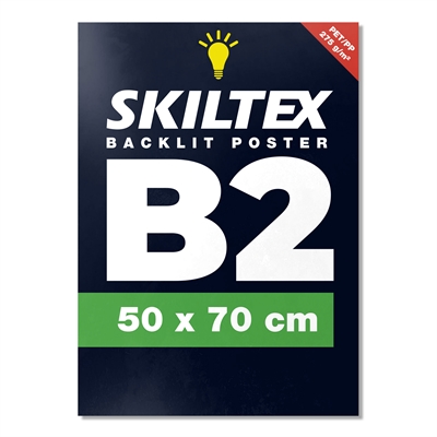 Backlit plakat med eget tryk - B2 - 50x70 cm
