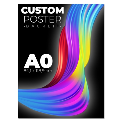 A0 Backlight plakat til lysrammer