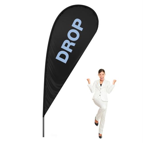 BeachFlag Drop - LARGE - 112x238 cm - Inkl. print