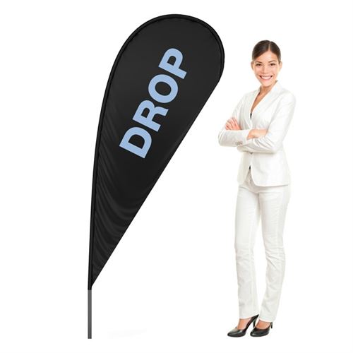BeachFlag Drop - SMALL - 58x143 cm - Inkl. print