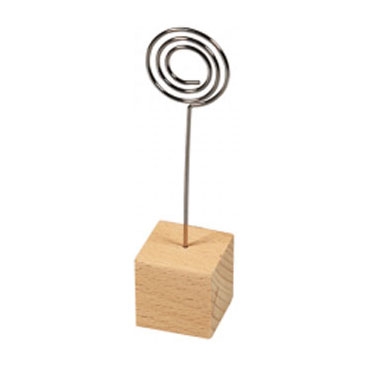 Bordkortholder med Træfod - 9,5 cm