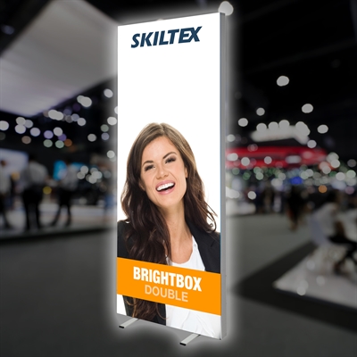 BrightBox Double LED Lysvæg - 100x240 cm - Inkl. print