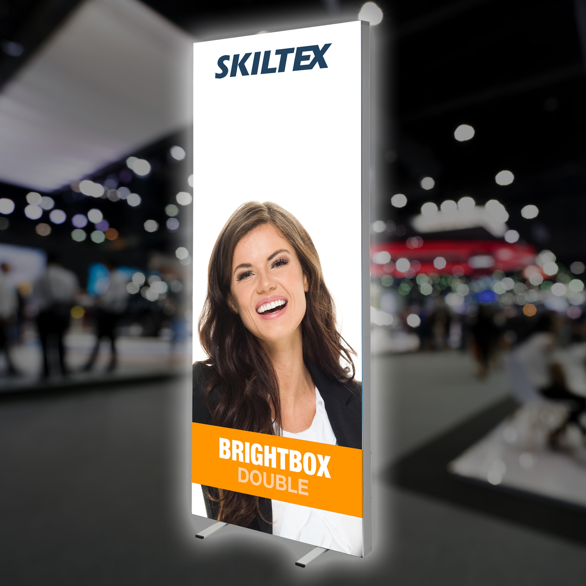 BrightBox Double LED Lysvæg - 100x240 cm - Inkl. print