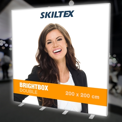 BrightBox Double LED Lysvæg 200x200 cm - Inkl. print