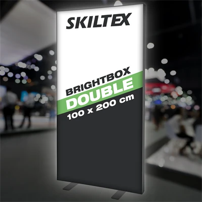 BrightBox Double Sort LED Lysvæg - 100x200 cm - Inkl. print