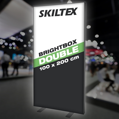 BrightBox Double Sort LED Lysvæg - 100x200 cm - Inkl. print