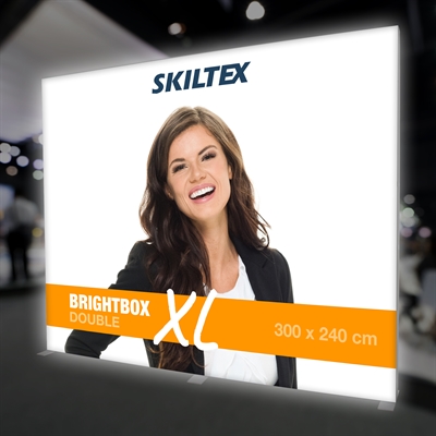 BrightBox Double XL LED Lysvæg - 300x240 cm - Inkl. print
