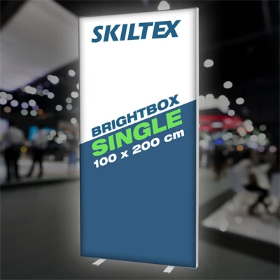 BrightBox Single LED Lysvæg - 100x200 cm - Inkl. print
