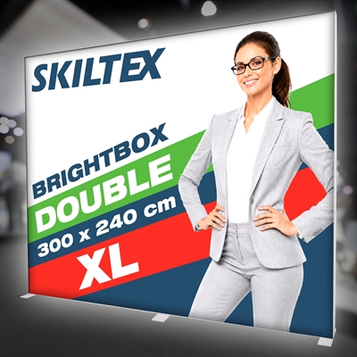 BrightBox Double XL LED Lysvæg - 300x240 cm - Inkl. print