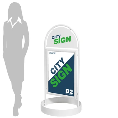 City Sign Hvid Gadeskilt - 50x70 cm
