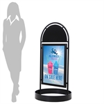 City Sign Sort Gadeskilt - 50x70 cm