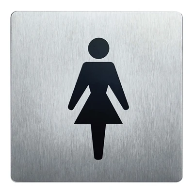 Dametoilet Pictogram - 90x90 mm