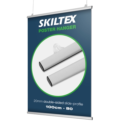 Dobbeltsidet plakatophæng B0 - 100cm | 20mm profil