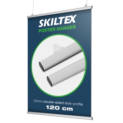 Dobbeltsidet plakatophæng 120cm | 20mm profil