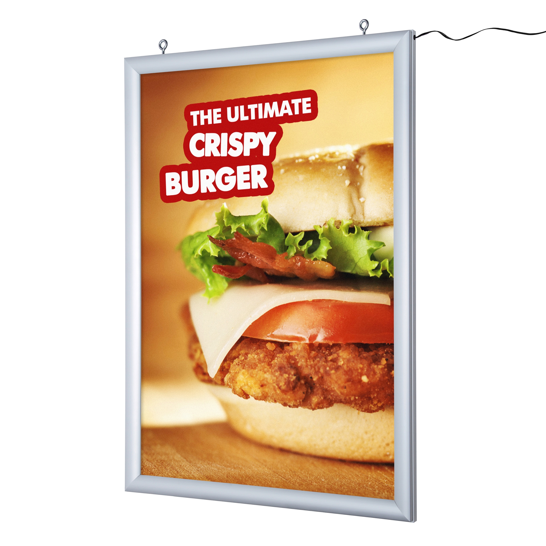 Dobbeltsidet LED Plakatramme - 50 x 70 cm