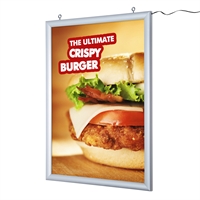 Dobbeltsiddet LED plakatramme 70 x 100 cm