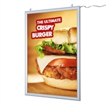 Dobbeltsiddet LED A1 plakatramme