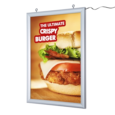 Dobbeltsidet LED Plakatramme - A2