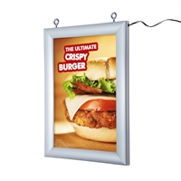 Dobbeltsiddet LED A4 plakatramme