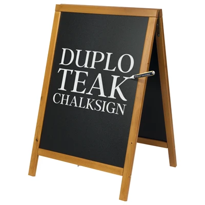Duplo Teak kridttavle A-skilt