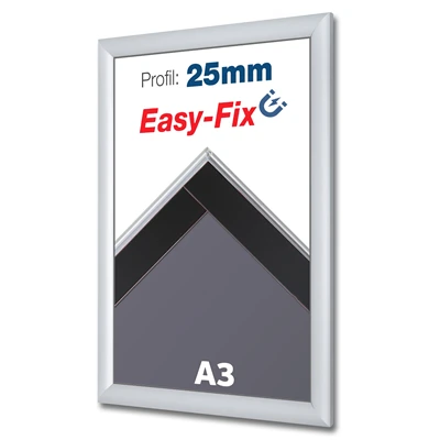 EasyFix Magnetisk Klikramme med 25mm profil - A3