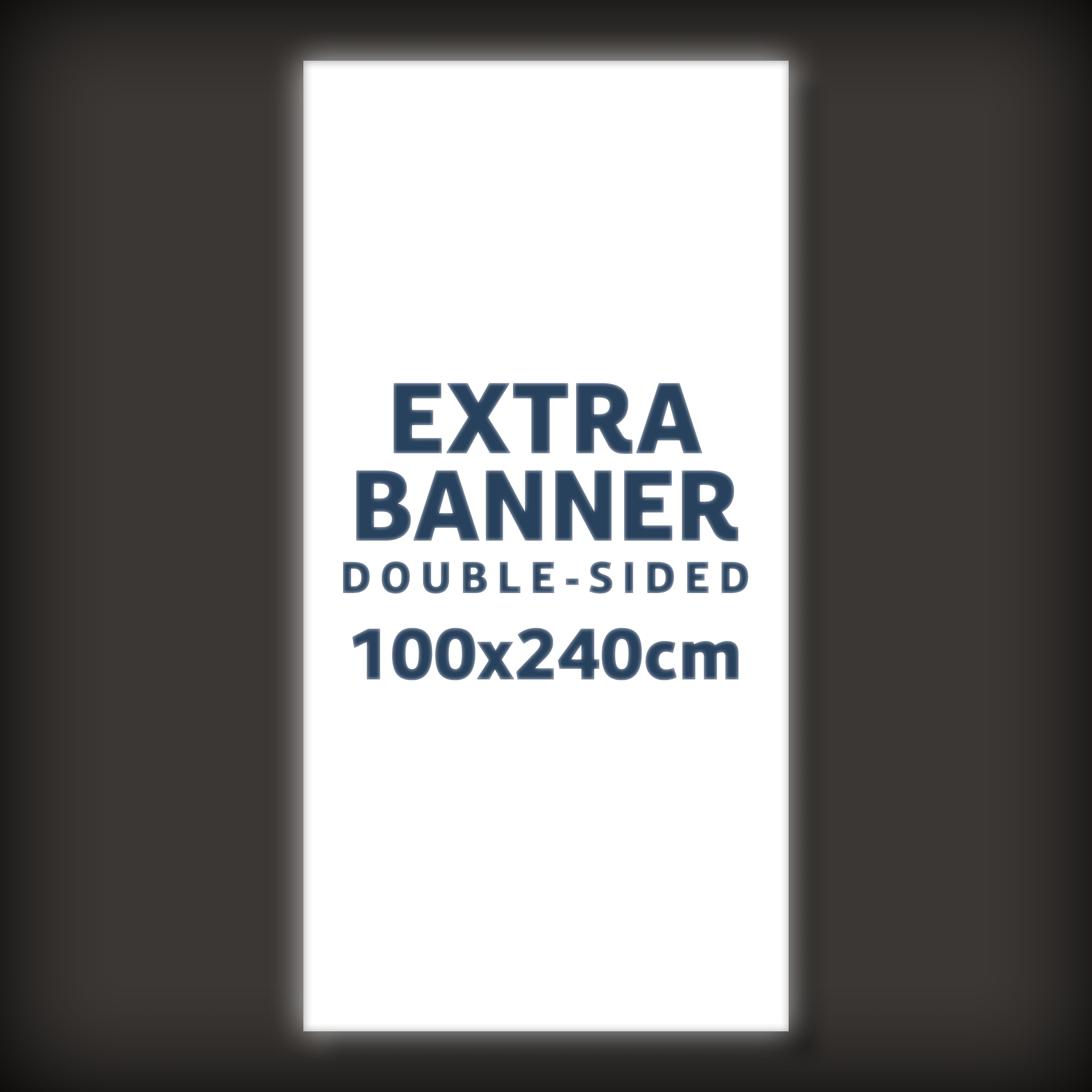 Ekstra banner til BrightBox Double LED Lysvæg - 100x240 cm - Inkl. print