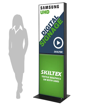 Fabric Totem Digital Skilt inkl. Print - 43"