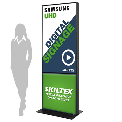 Fabric Totem Digital Skilt inkl. Print - 55"