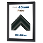 Fancy Retro klikramme med 40mm profil - 100x140 cm