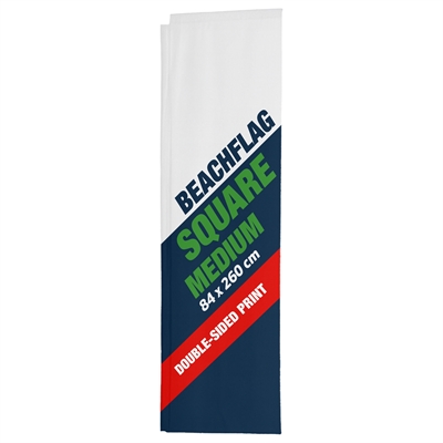 Flag til Beachflag Square - MEDIUM - 84x260 cm