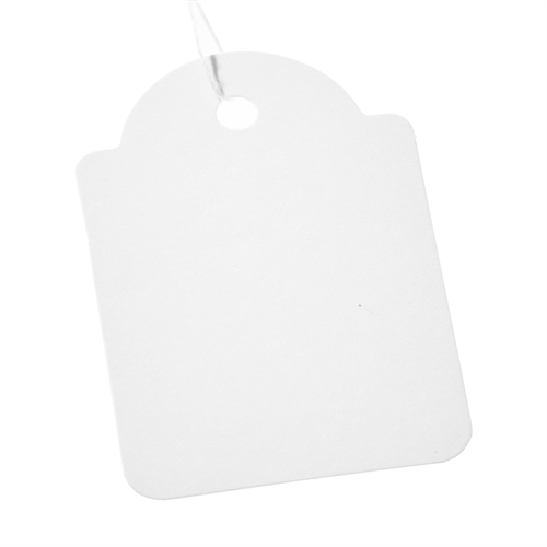 Prismærke med snor 36x53 mm -  Pakke med 1000 stk