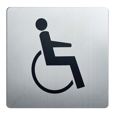 Handicaptoilet Pictogram - 90x90 mm