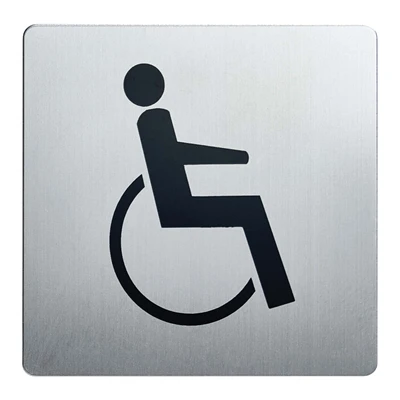 Handicaptoilet Pictogram - 90x90 mm