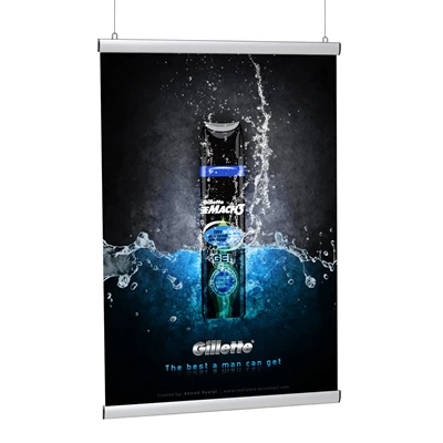 HangPro ekstra stærke plakatskinner - 30mm