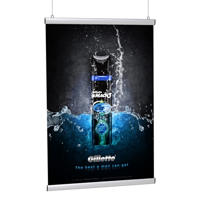 HangPro Ekstra Stærke plakatskinner | B1 - 70 cm