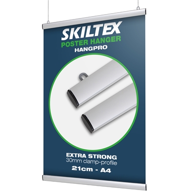 HangPro Ekstra Stærke plakatskinner | A4 - 21 cm 