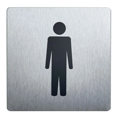 Herretoilet Pictogram - 90x90 mm