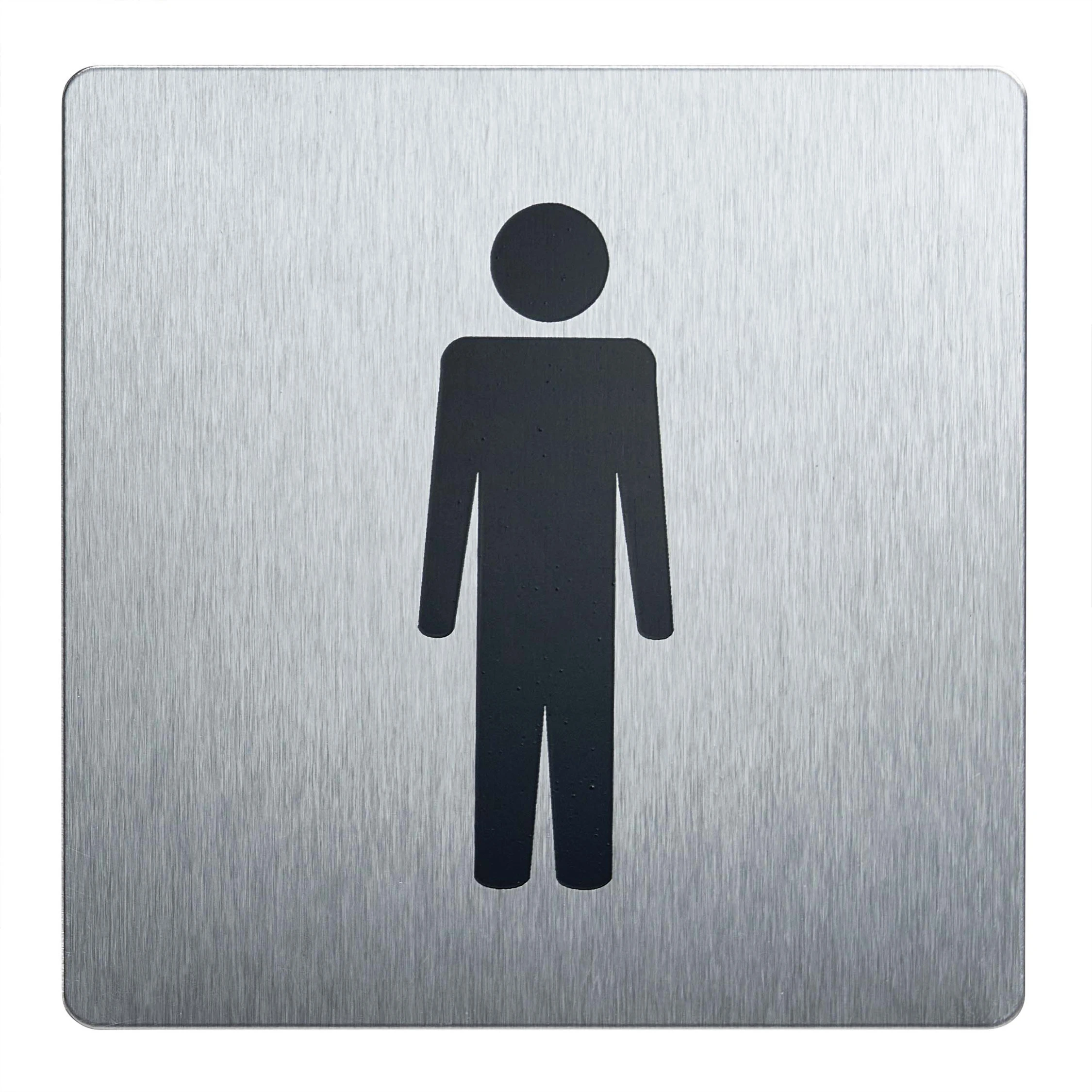 Herretoilet Pictogram - 90x90 mm