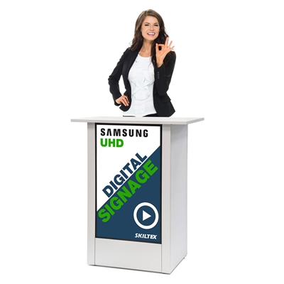 Hvid Futuro Digital Messebord - 32" Skærm