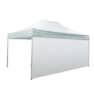 Hvid sidevæg uden print - 450 cm - Til reklametelt