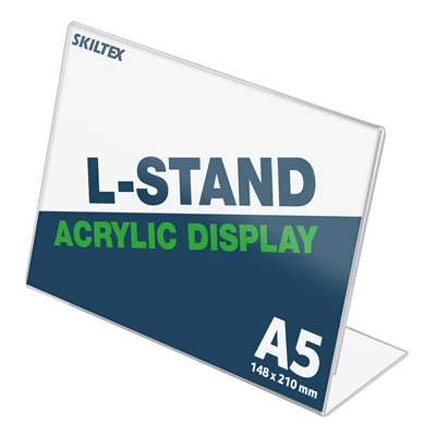 L-Stand Bredformat Akryl Skilteholder - A5
